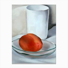 Georgia O'Keeffe - Peach and Glass, 1927 Canvas Print