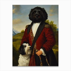 Tibetan Terrier Renaissance Portrait Oil Painting Canvas Print