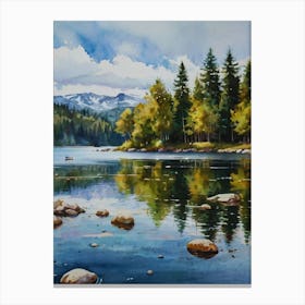 Lake Reflection 2 Canvas Print