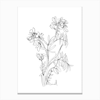 Floral Touch Canvas Print