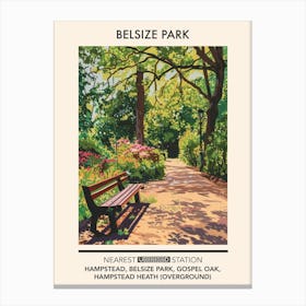 Belsize Park London Parks Garden 2 Canvas Print