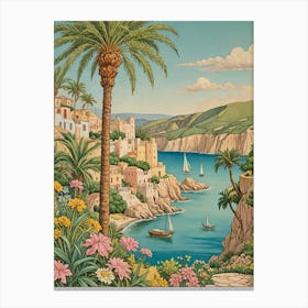 Mediterranean Seascape 1 Canvas Print