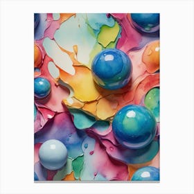 Colorful Eggs Canvas Print