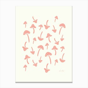 Coral Mushrooms Canvas Print