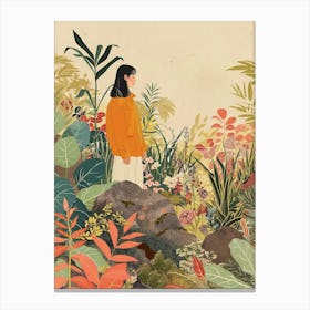 In The Garden Portland Japanese Garden Usa 2 Canvas Print