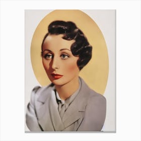 Luise Rainer Retro Collage Movies Canvas Print