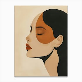 Poster Minimalist Portrait 7 Canvas Print