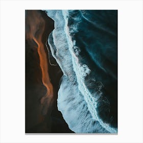 Aerial Photography Of Iceland Canvas Print