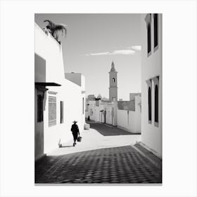 Tunis, Tunisia, Mediterranean Black And White Photography Analogue 3 Canvas Print