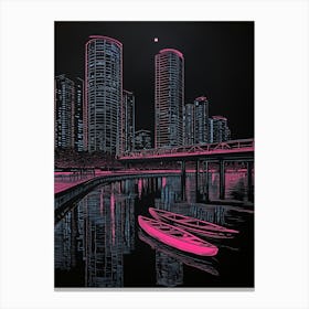 Pink City Canvas Print