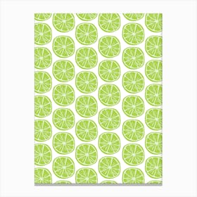 Lime Slices Canvas Print