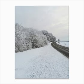 Snowy Road Canvas Print