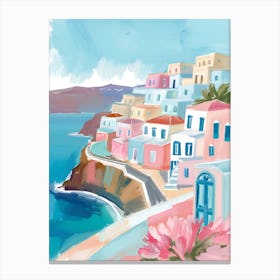 Santorini Print Poster 1 Canvas Print