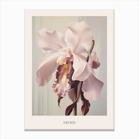 Floral Illustration Orchid 1 Poster Canvas Print