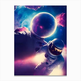 Space Astronauts Canvas Print