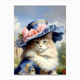 Victorian Cat Canvas Print