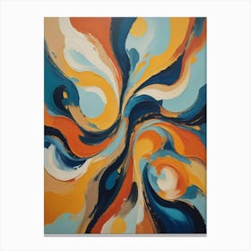 Abstract Painting Illusions of Space Canvas Print