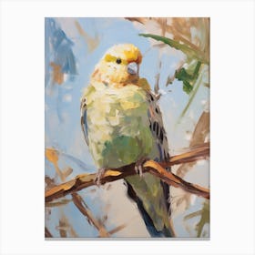 Bird Painting Budgerigar 3 Canvas Print
