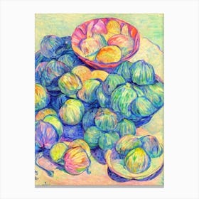 Water Chestnuts 2 Fauvist vegetable Canvas Print