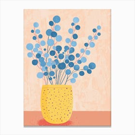 Blue Flowers In A Vase 16 Canvas Print