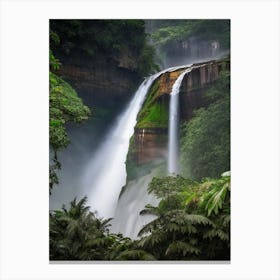 Laxapana Falls, Sri Lanka Realistic Photograph (1) Canvas Print