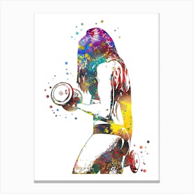 Female Bodybuilder Canvas Print