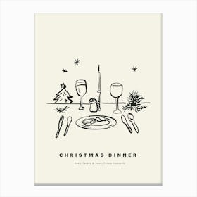 Christmas Dinner Canvas Print