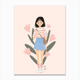 Asian Girl Canvas Print