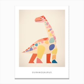 Nursery Dinosaur Art Ouranosaurus 3 Poster Canvas Print