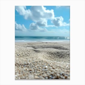 Sand On The Beach Canvas Print