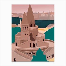 Budapest Castle Canvas Print