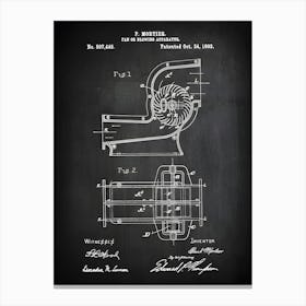 Blower Patent Hvac Blower 1893 Air Conditioning Patent Ac Fan Or Blowing Apparatus Mortier Air Conditioning Blueprint Hvac Cp4451 Canvas Print