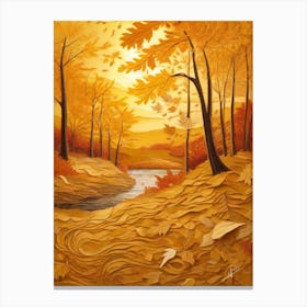 A Sunlit Autum Canvas Print