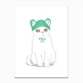 Kitty Hat Canvas Print