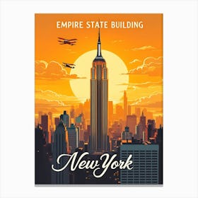 Empire State Building New York City Canvas Print