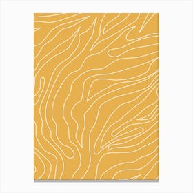 Minimal Abstract Yellow Canvas Print