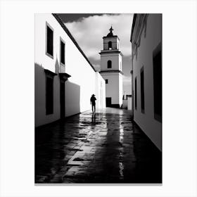 Jerez De La Frontera, Spain, Black And White Analogue Photography 3 Canvas Print