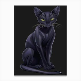 Black Cat 44 Canvas Print