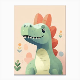 Colourful Dinosaur Amargasaurus Canvas Print