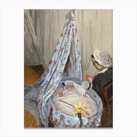 The Cradle Camille With The Artist's Son Jean (1867), Claude Monet Canvas Print
