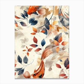 Watercolor Koi 30 Canvas Print