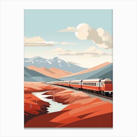 The West Highland Line Scotland 3 Hiking Trail Landscape Canvas Print