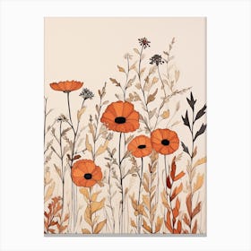 Watercolor Flowers Canvas Print