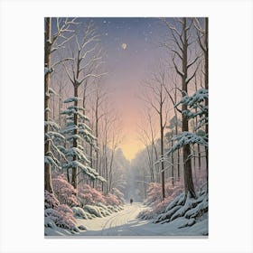 Winter's Sunset Canvas Print