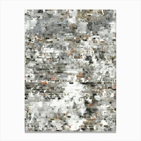 Distressed Brick Tile 5 Canvas Print