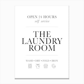 Laundry Room Sign Canvas Print