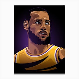 Lebron James Basketball Canvas Print