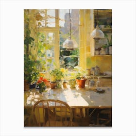 Sunny Kitchen Canvas Print