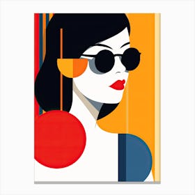 Lady, Abstract Canvas Print