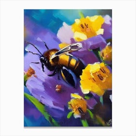 Wax Bees 2 Painting Canvas Print